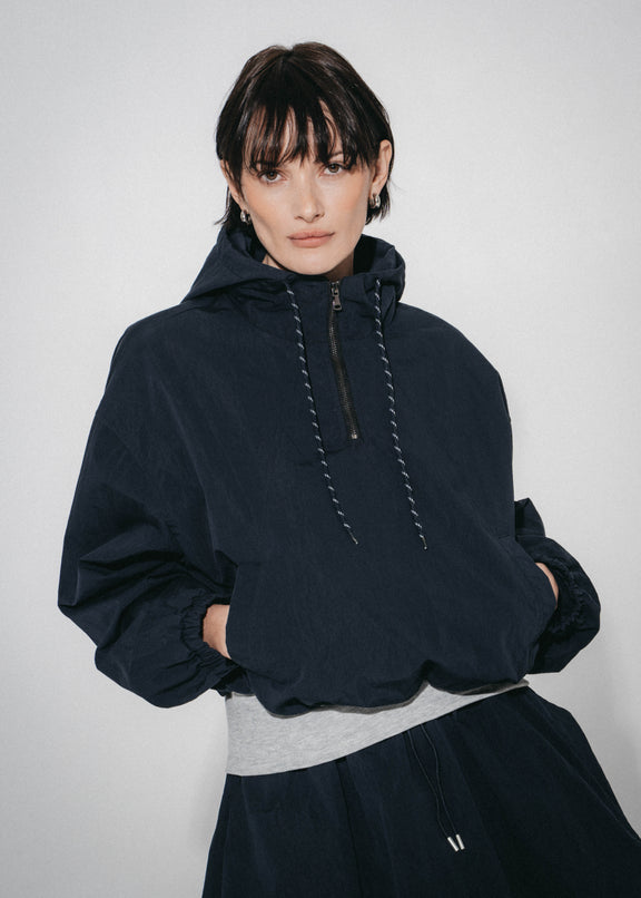 Muse katoen hoodie sweater jacket | Navy