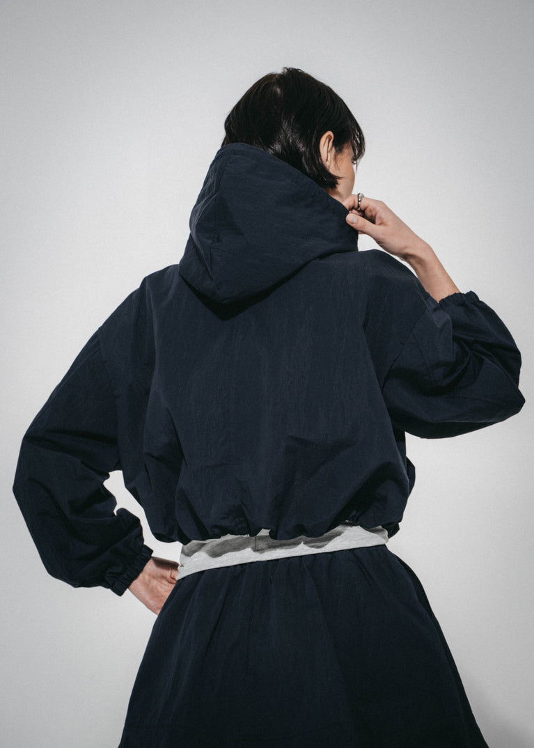 Muse katoen hoodie sweater jacket | Navy