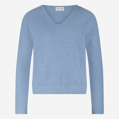 Pullover shiny viscose NB2470 | Light Blue