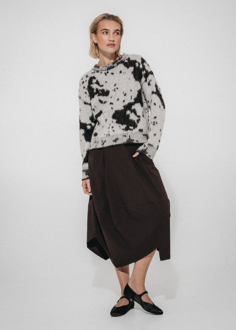 Natasha skirt Sensitive tech fabric | Chocolate