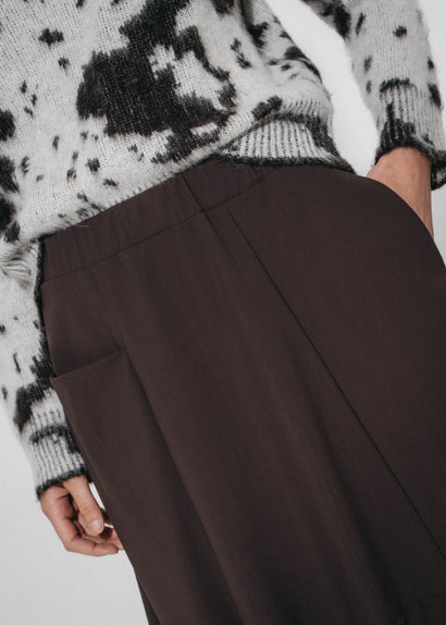 Natasha kjol Sensitive tech fabric | Choklad