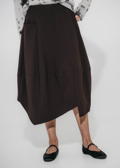 Natasha kjol Sensitive tech fabric | Choklad