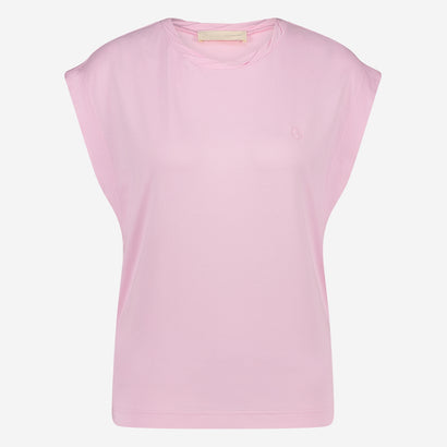 Maria stretch viscose logo top | Flamingo