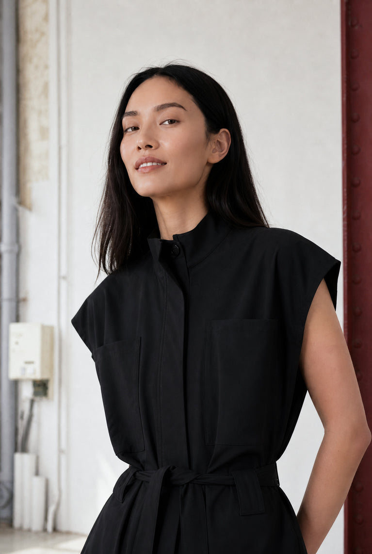 Patricia vest technical jersey | Black