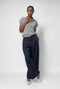 Harlow Baumwolle fancy Hose | Navy