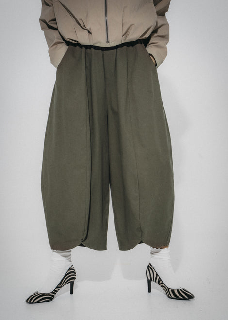 Pulse baggy lyocell Hose | Army