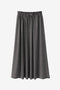 Rapanui light flannel long rok | Dark Grey