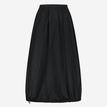 Maud cotton poplin skirt | Black