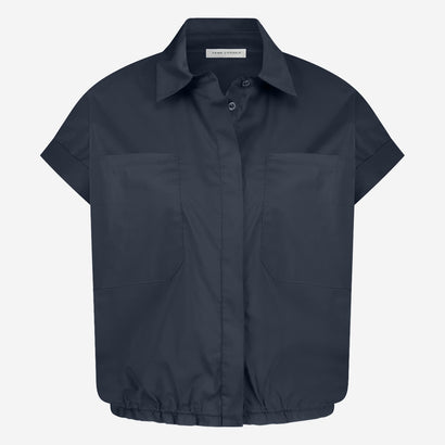 Renate poplin blouse | Blue