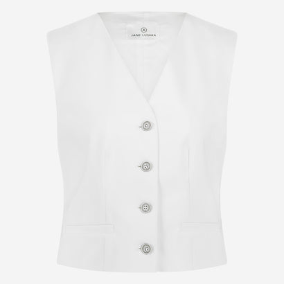 Kay vest technical jersey | White