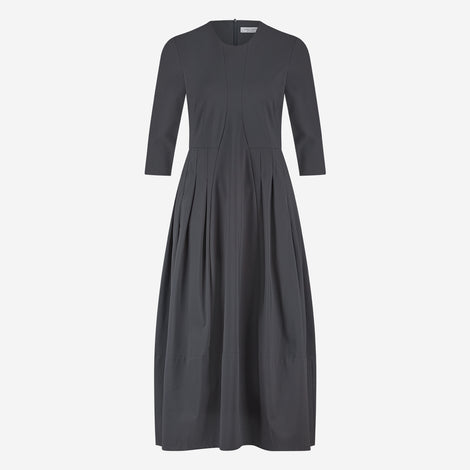 Heide tech jersey dress LS | Grey