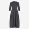 Heide tech jersey dress LS | Grey