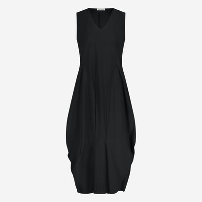 Ria WS stretch technical jersey dress | Black