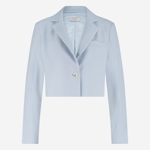 Estele structure technical jersey blazer | Light Blue