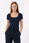 T-Shirt Sara Easy Wear Technical Jersey | Blue