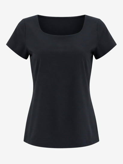 T-shirt Sara Easy Wear Technical Jersey | Noir
