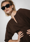 Sasha dress Sensitive tech fabric | Chocolate