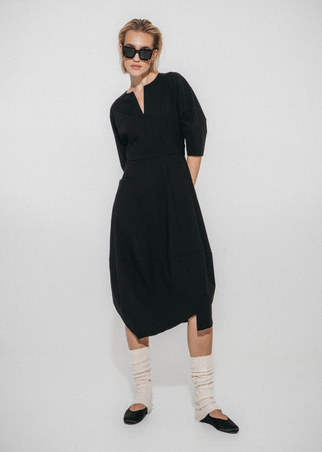 Sasha Kleid Sensitive tech fabric | Black