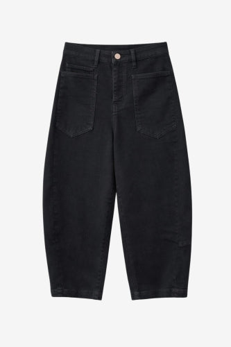Jeans neri slouchy a barile | Nero