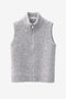 Vest Boucle long zip | Grey