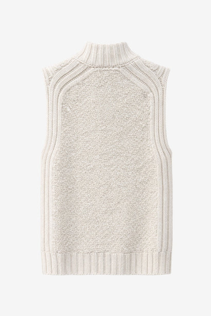 Teddy zipper Vest groove | Off White