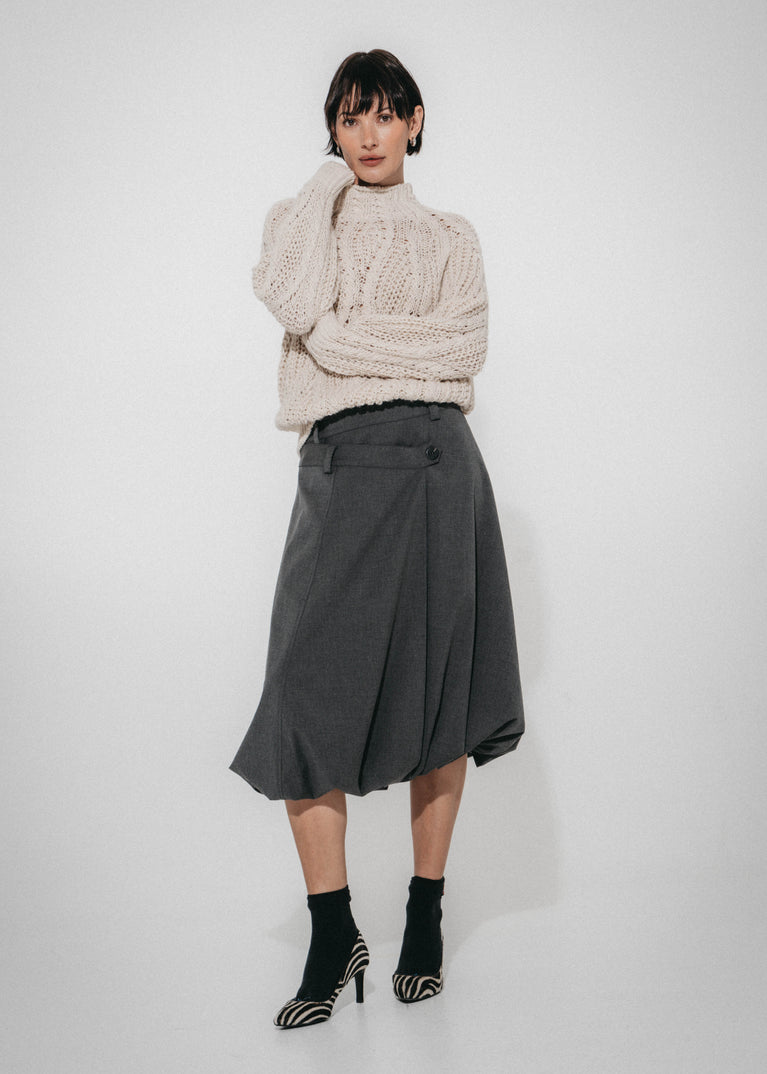 Tess Viskose balloon Rock | Grey