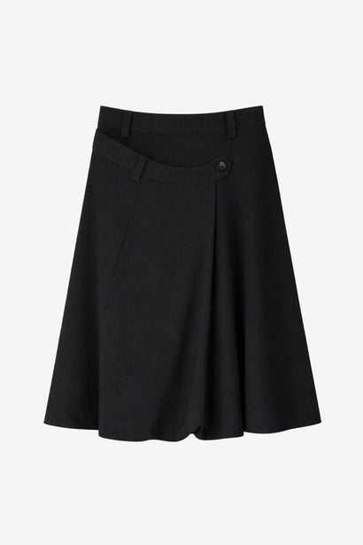 Tess viscose ballonrok | Zwart