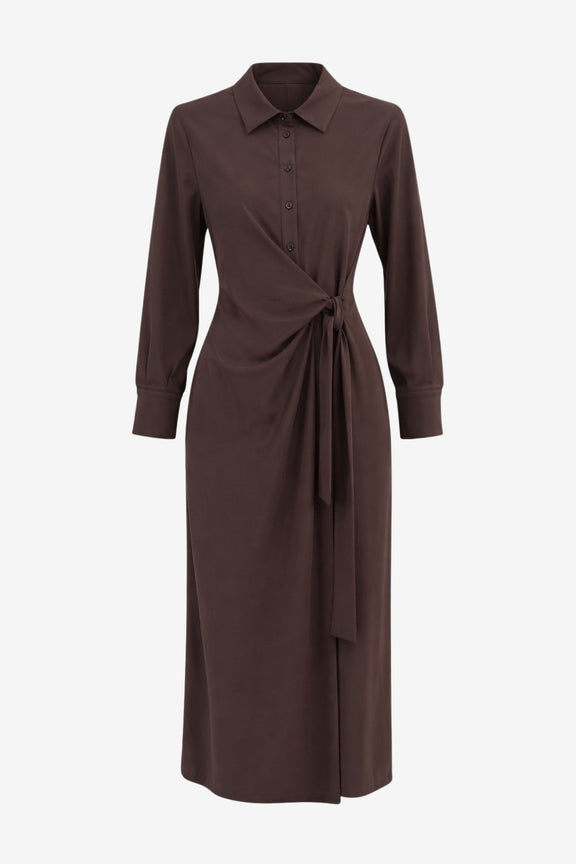 Trydi Kleid technical jersey | Chocolate
