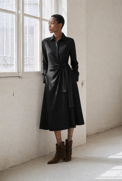 Trydi jurk technische jersey | Zwart