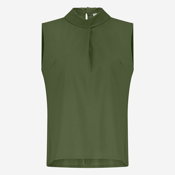 Dolche Vitas WS stretch tech jersey top | Oliva green