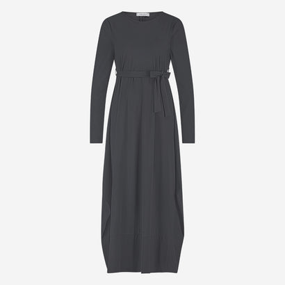 Isabel dress LS technical jersey | Grey