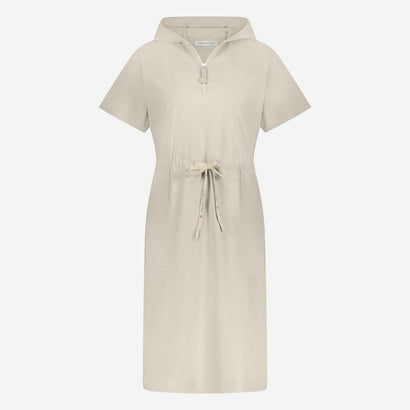 Evi dress stretch technical jersey | Light Sand