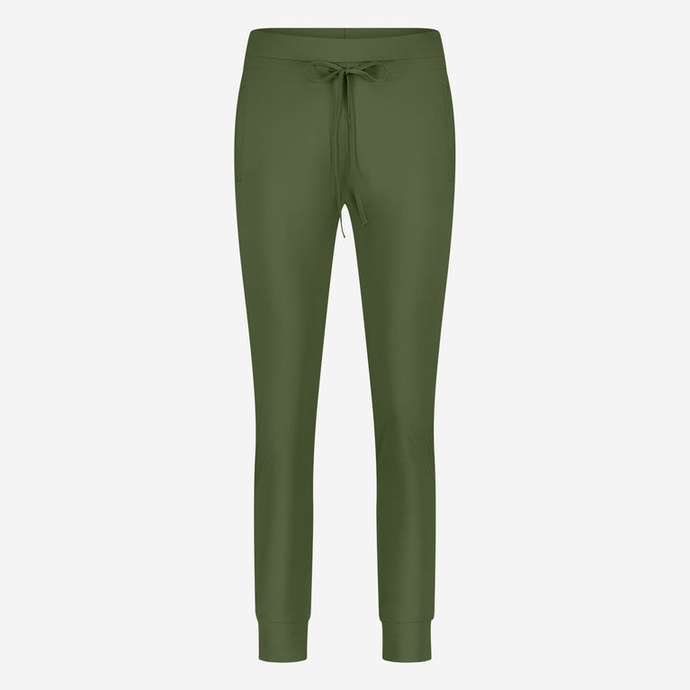 John stretch technical jersey Hose | Oliva green