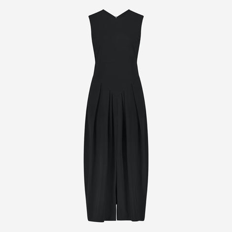 Jacklin stretch technical jersey dress | Black