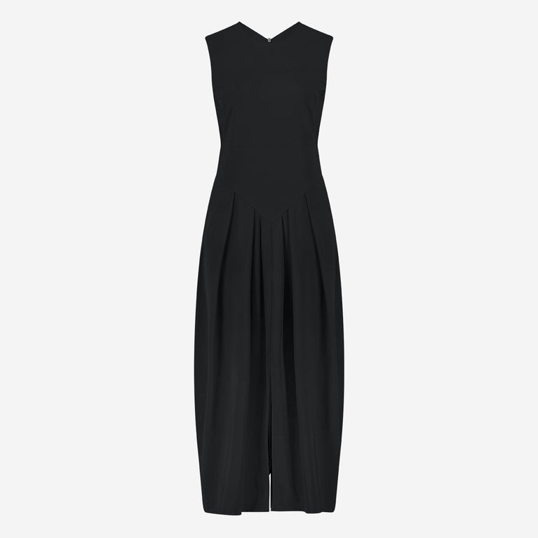Jacklin stretch technical jersey dress | Black