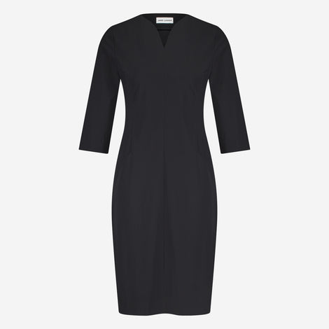 Martinas stretch technical jersey dress | Black