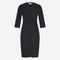 Martinas stretch technical jersey dress | Black
