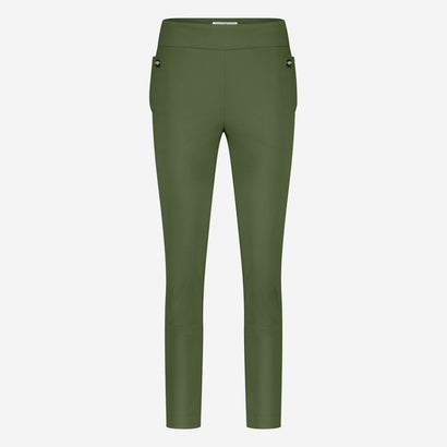 Lenny structure technical jersey pants | Oliva green