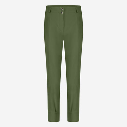 Delia structure technical jersey pants | Oliva green