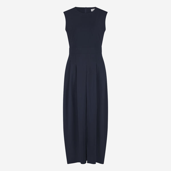 Jackie structure technical jersey dress | Blue