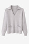 V-neck dyed Viskose pullover NB2310 | Light Grey