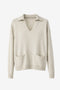 V-neck dyed Viskose pullover NB2310 | Ecru