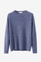 Velvety wol blend pullover | Blue