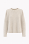 Velvety wol blend pullover | Ecru