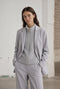 Vest Boucle Lang zip | Grey