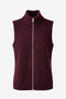 Weste Boucle long zip | Bordo