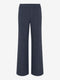 Viskose wide-leg Hose | Blue