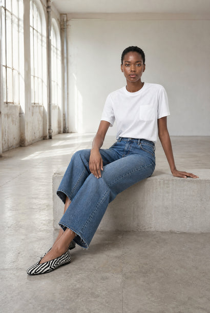 Zoe Basic-T-Shirt | Weiß