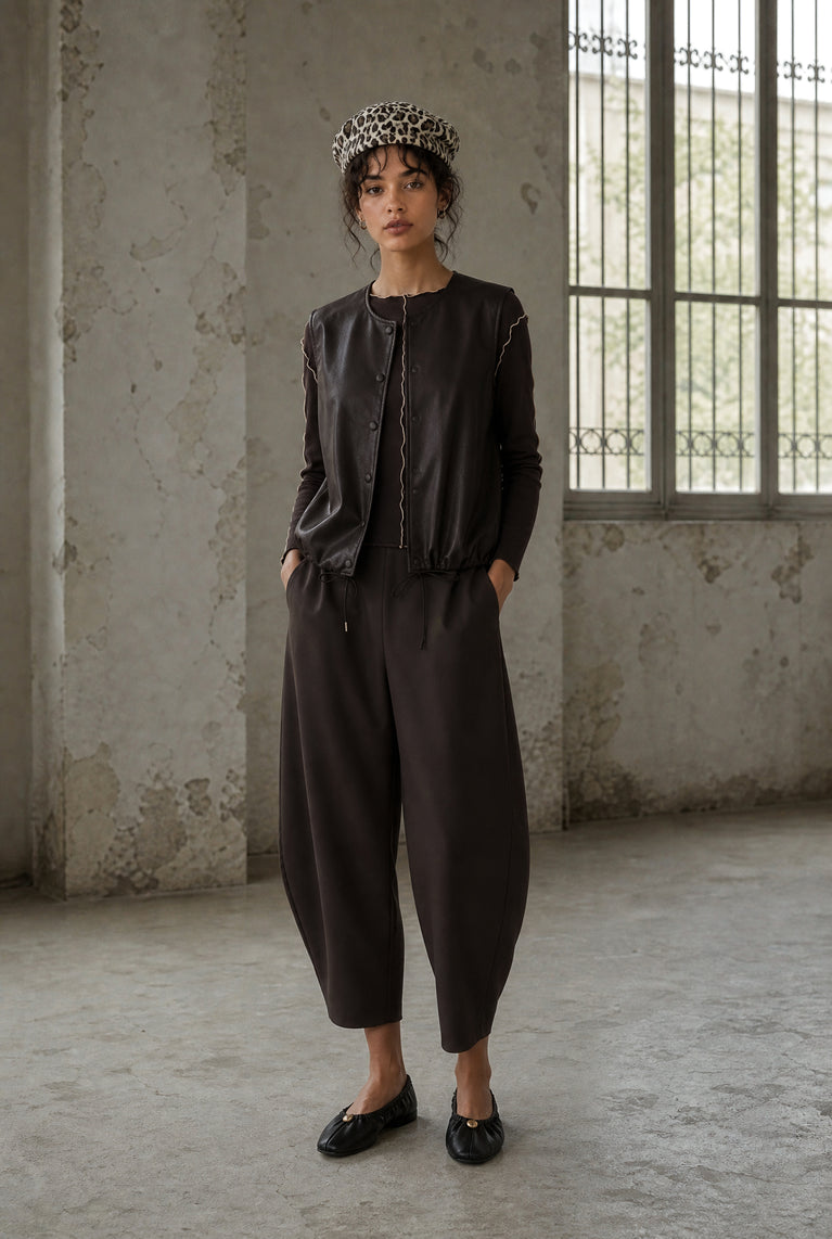 Benot broek technical jersey | Chocolate