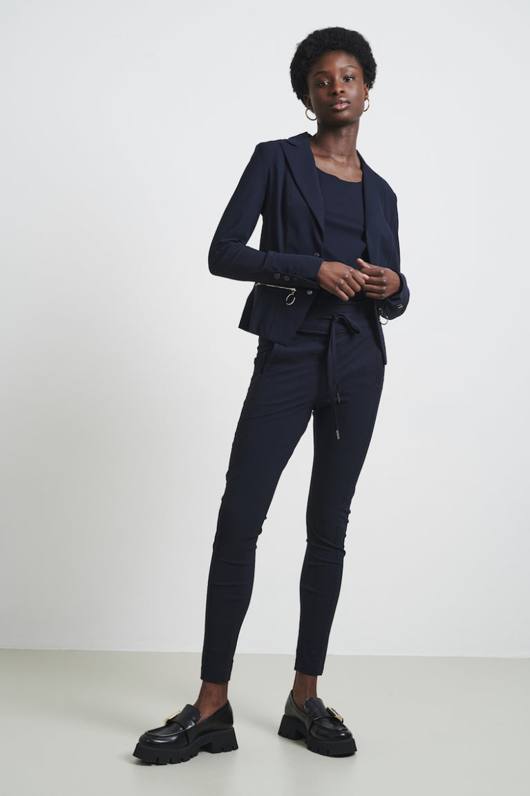 Hose Anna - Skinny fit Technical Jersey | Blue